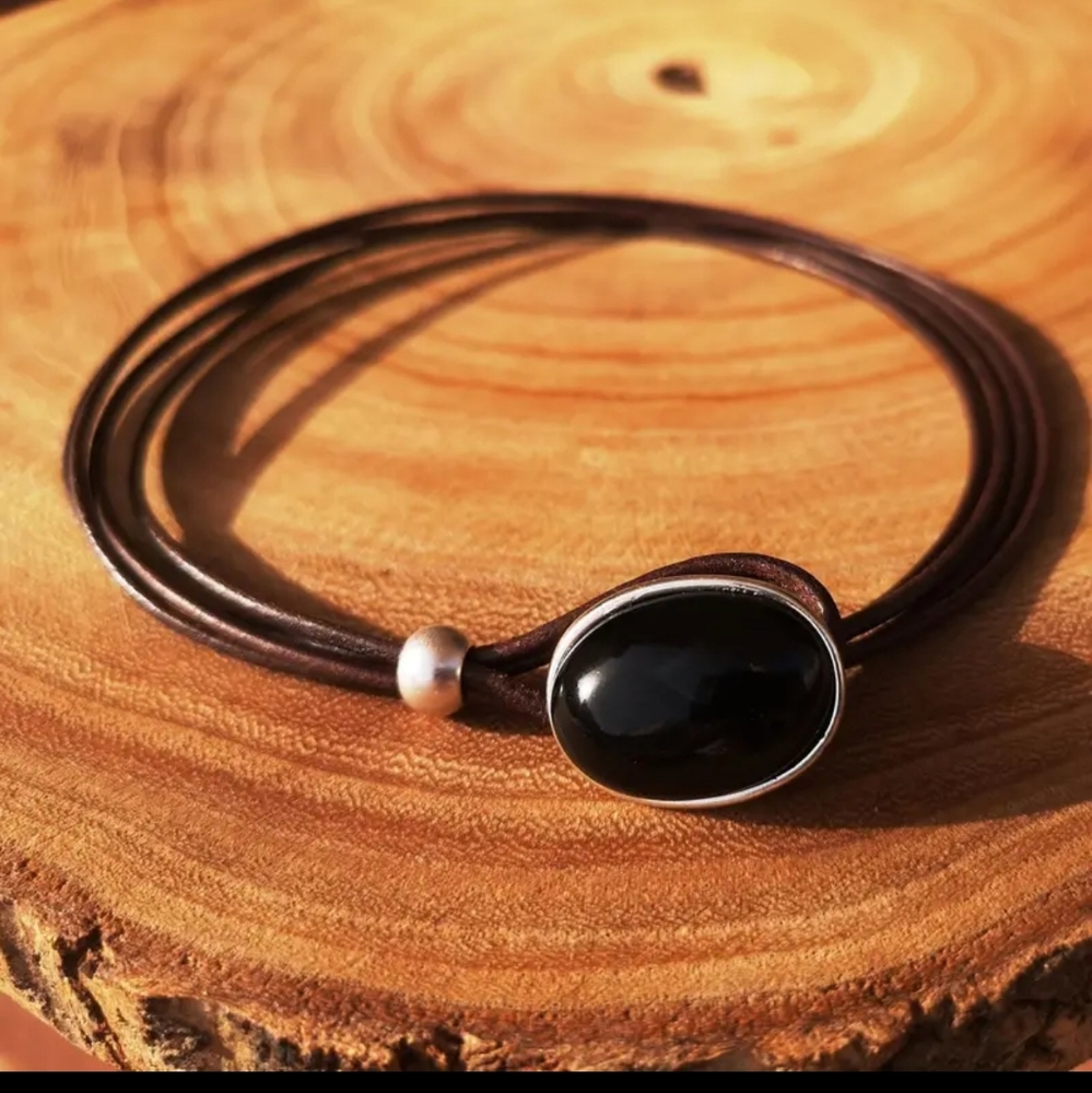 Black Obsidian Choker - Picture 1 of 6